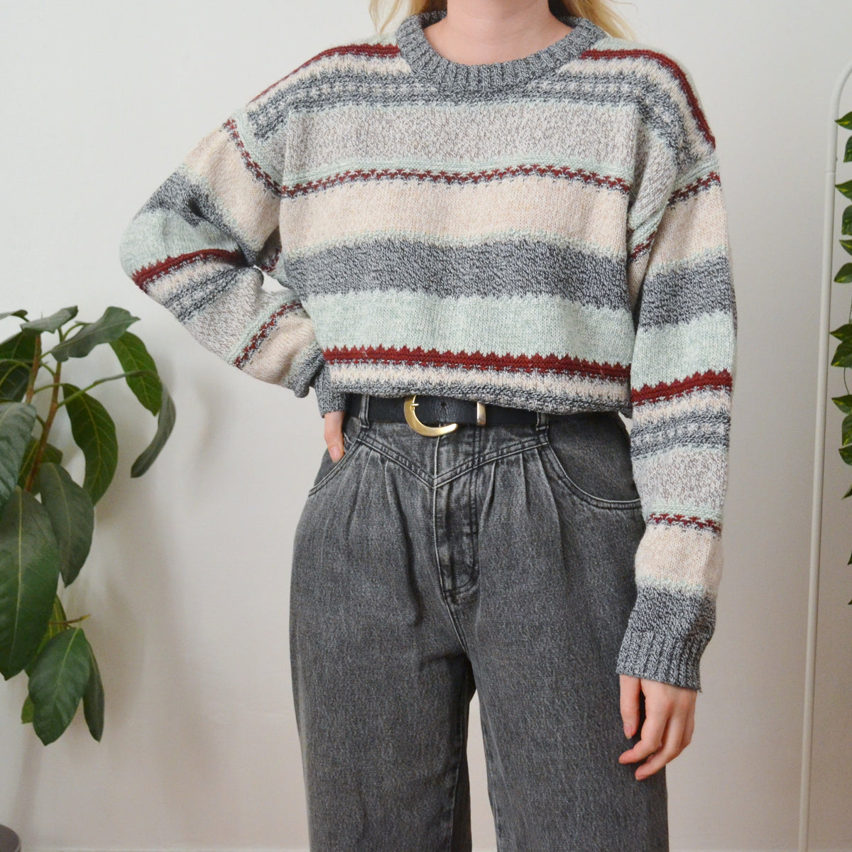 Vintage Stripe Jumper L