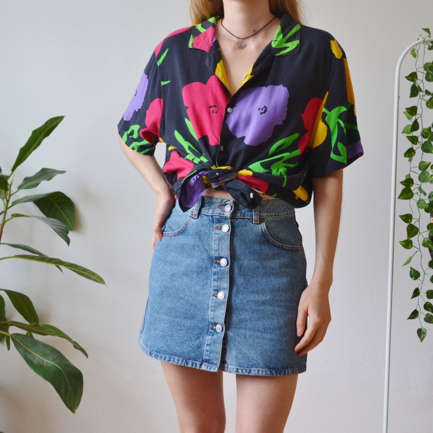 Floral shirt L