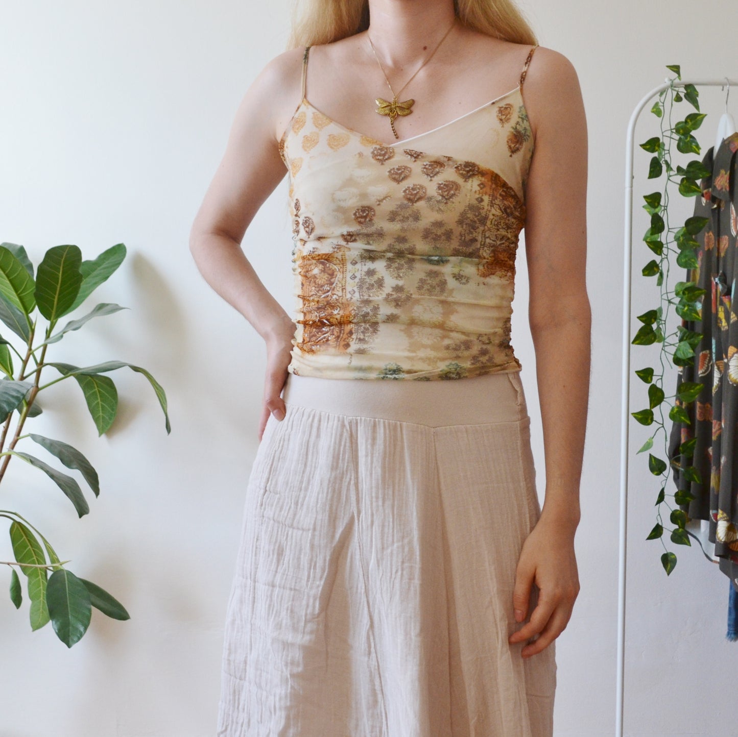 Vintage Boho Cami Top S