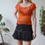 Vintage Y2k Koi Mesh Top S