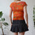 Vintage Y2k Koi Mesh Top S