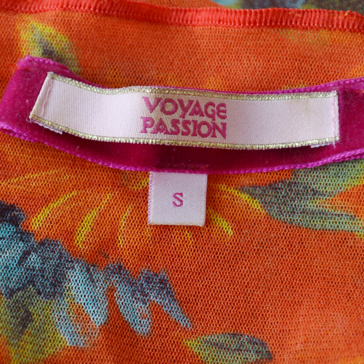 Vintage Y2k Koi Mesh Top S