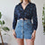 Vintage Velvet Floral Blouse XS