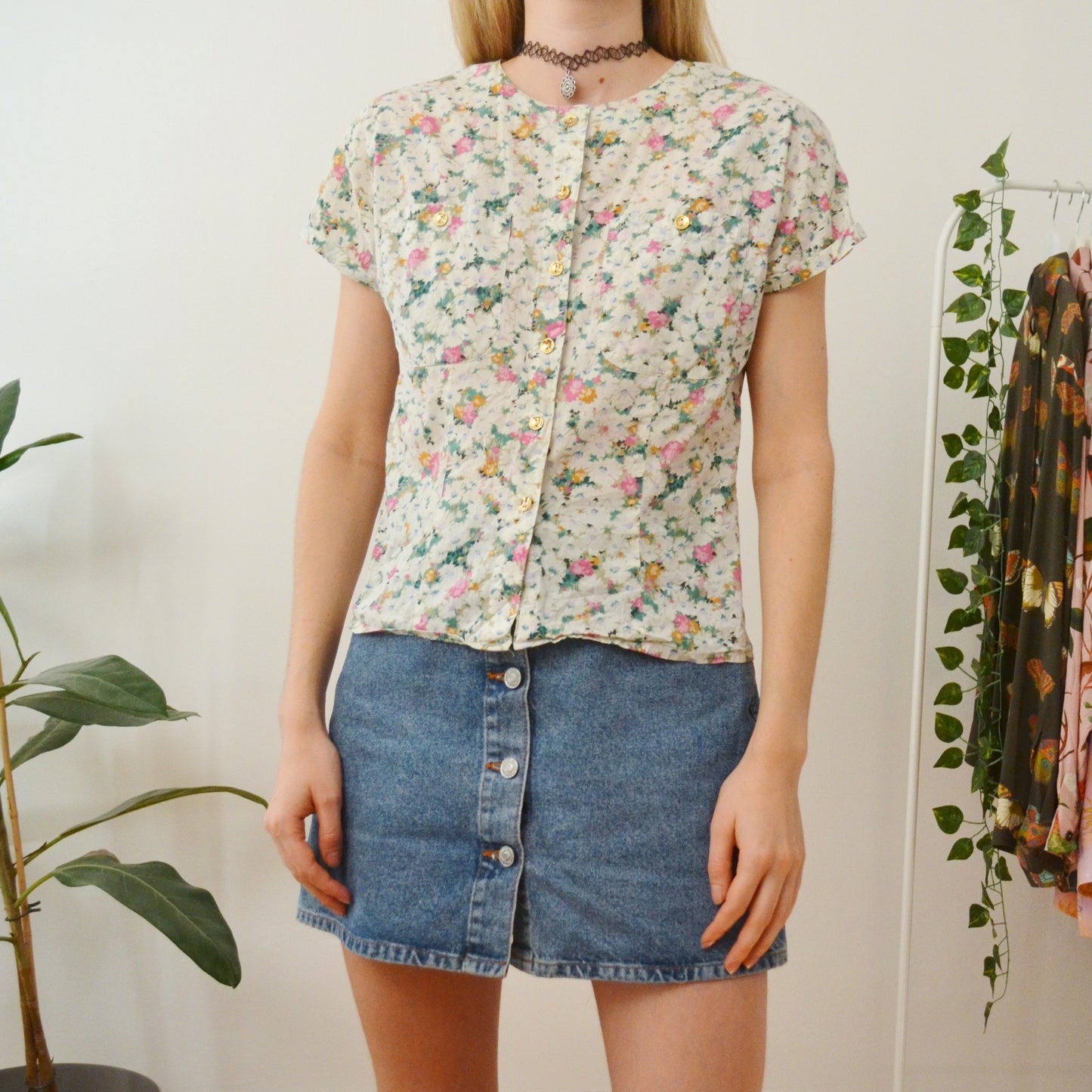 Floral blouse M