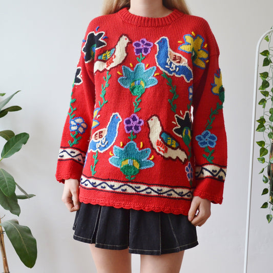 Vintage Bird Jumper L