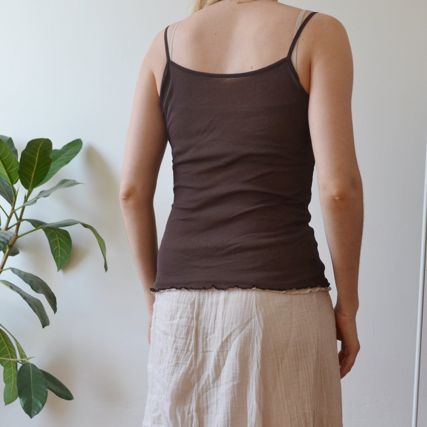 Vintage Layered Cami Top M