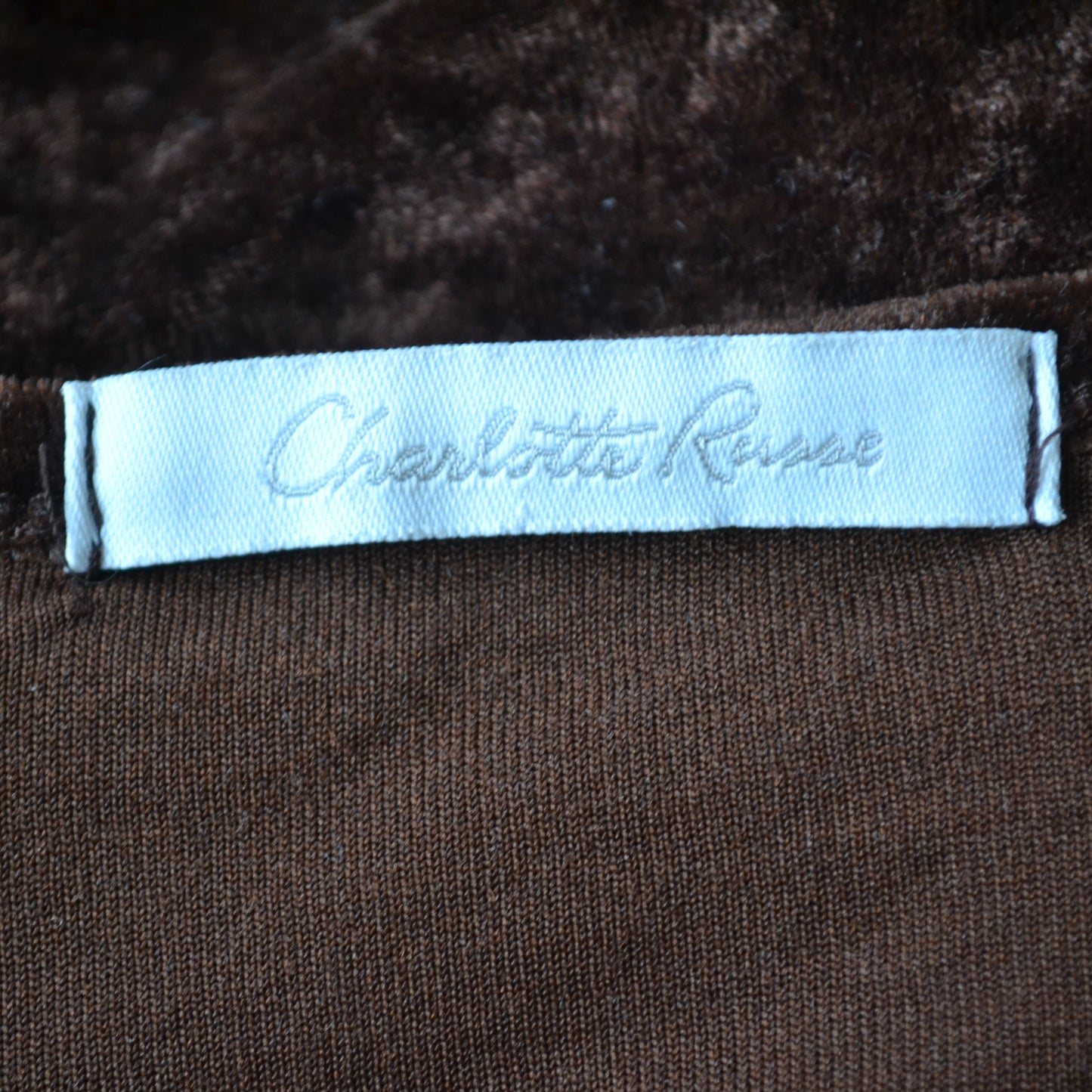 Vintage Brown Tie Up Top S