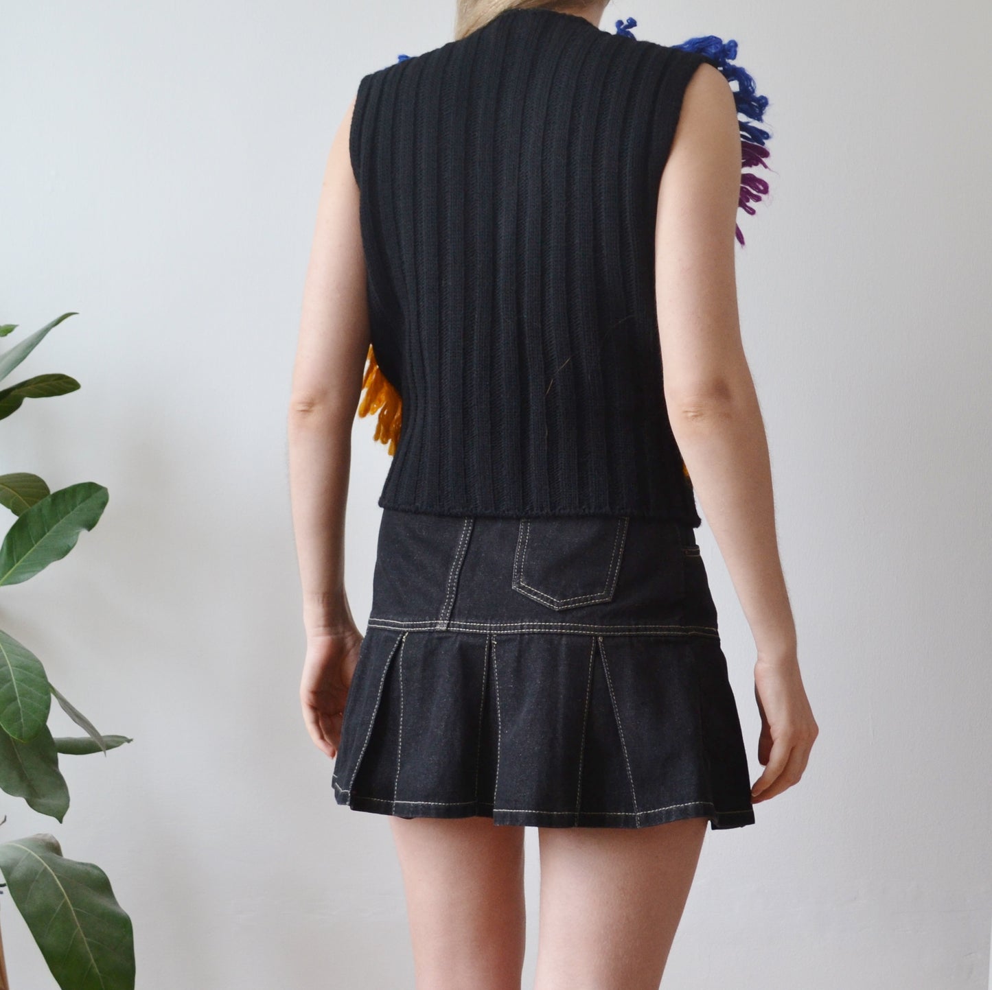 Vintage Rainbow Vest S