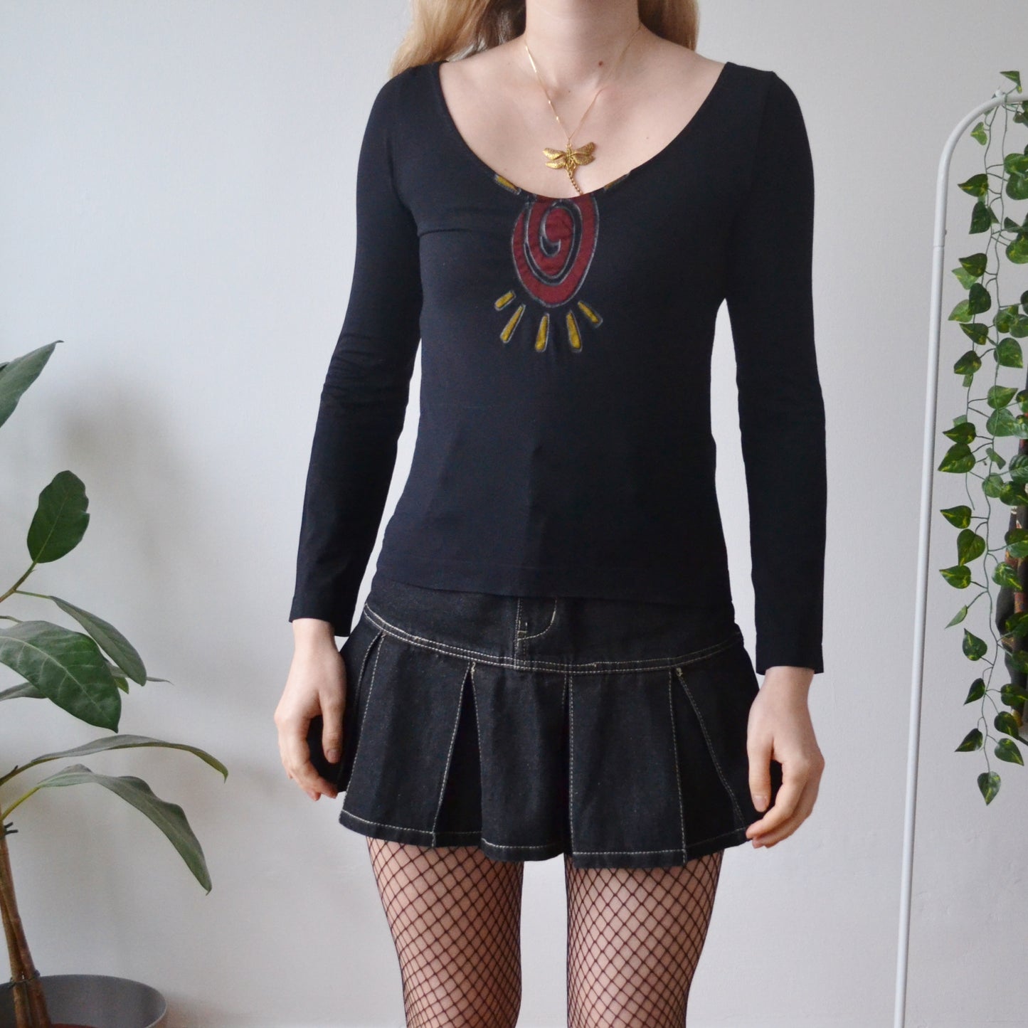 Y2k boho top S