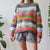 Vintage Knitted Stripe Jumper L