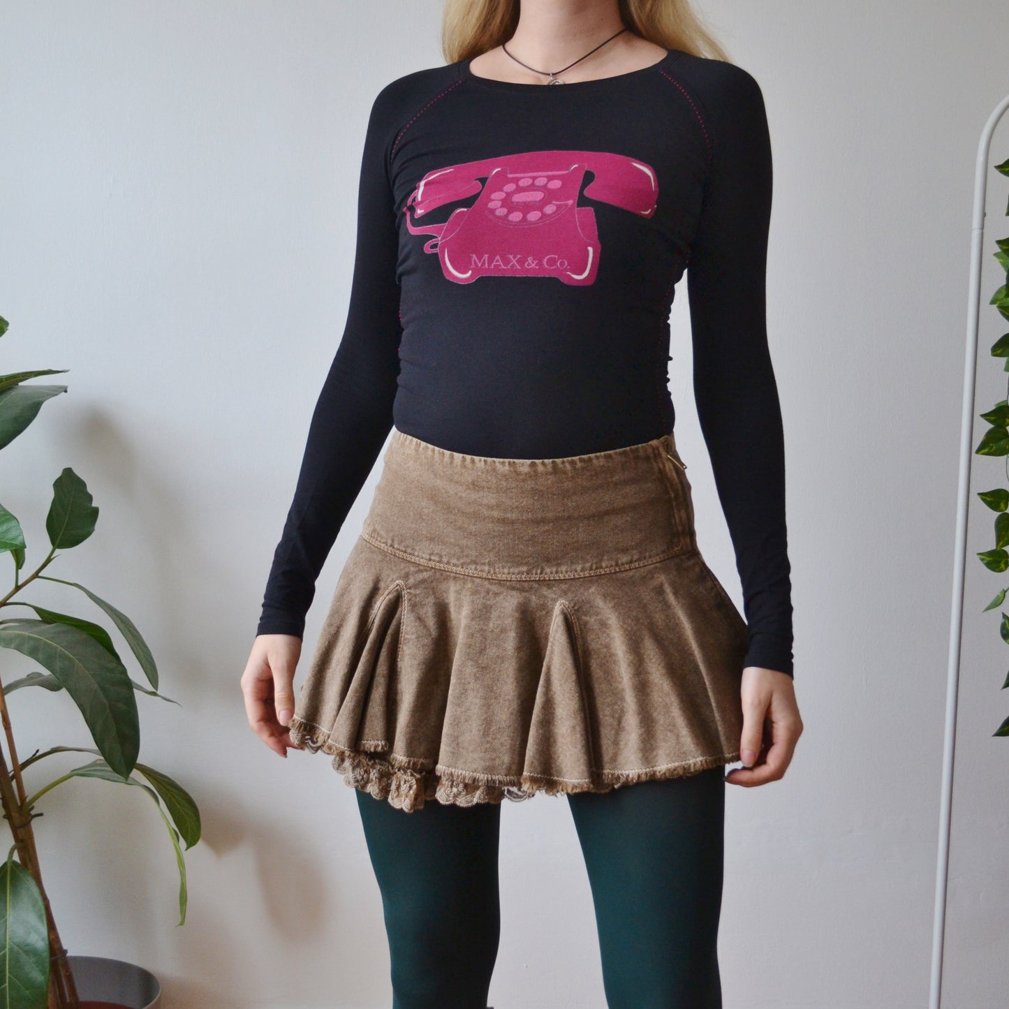 Stone mini skirt uk 6