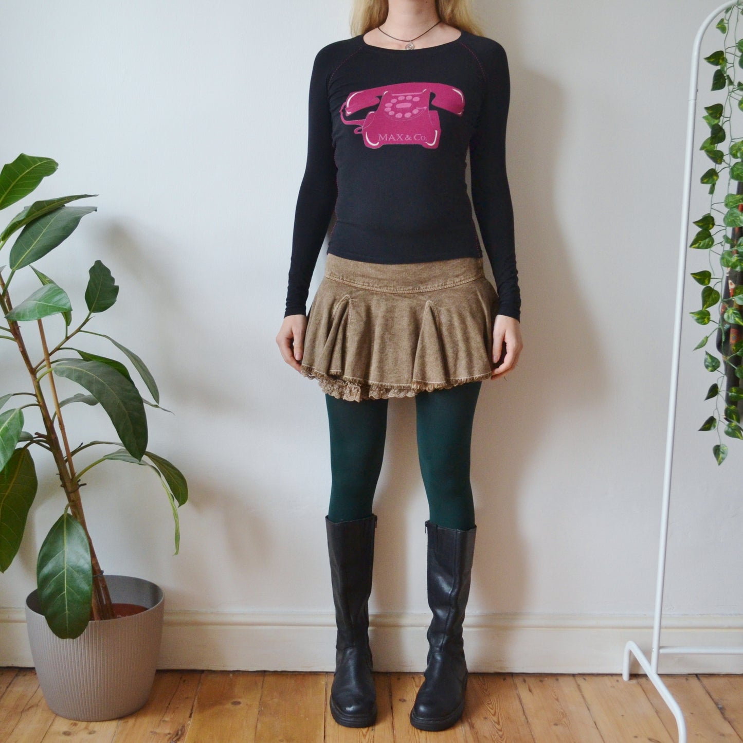 Stone mini skirt uk 6